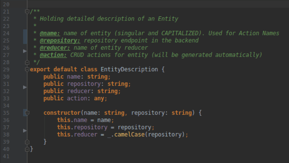 Entity Description Class