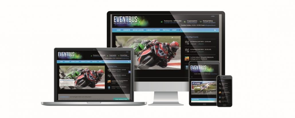 Eventbus Website by rechnerherz