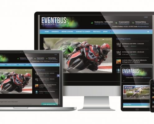 Eventbus Website by rechnerherz