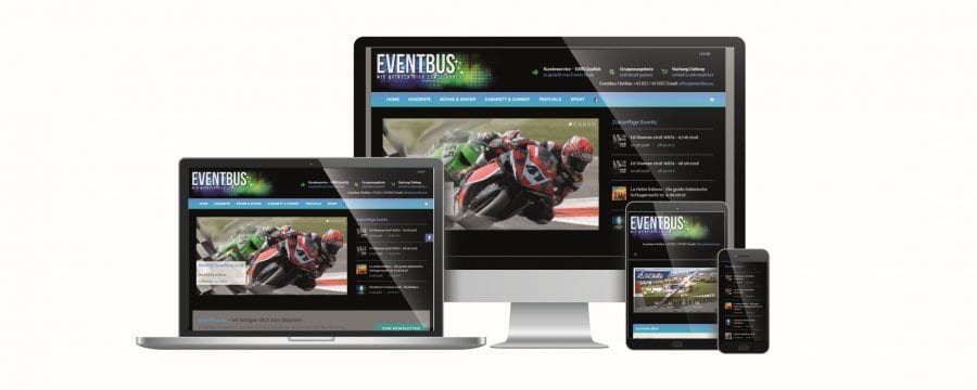 Eventbus Website by rechnerherz