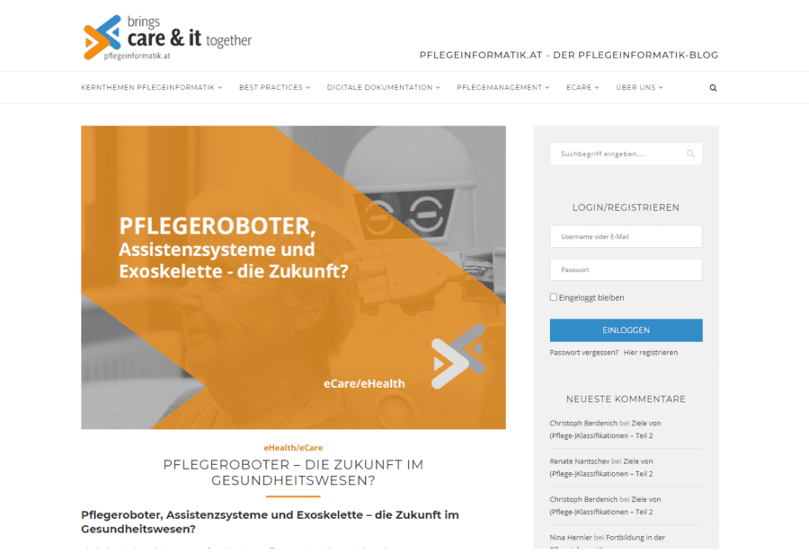 pflegeinformatik.at - Startseite