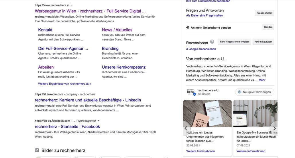 rechnerherz - Contentarten - Google My Business